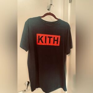 Kith Shirt - L - Cotton Short Sleeve - Box Logo - Y2k Vintage Shirt - Blue Red